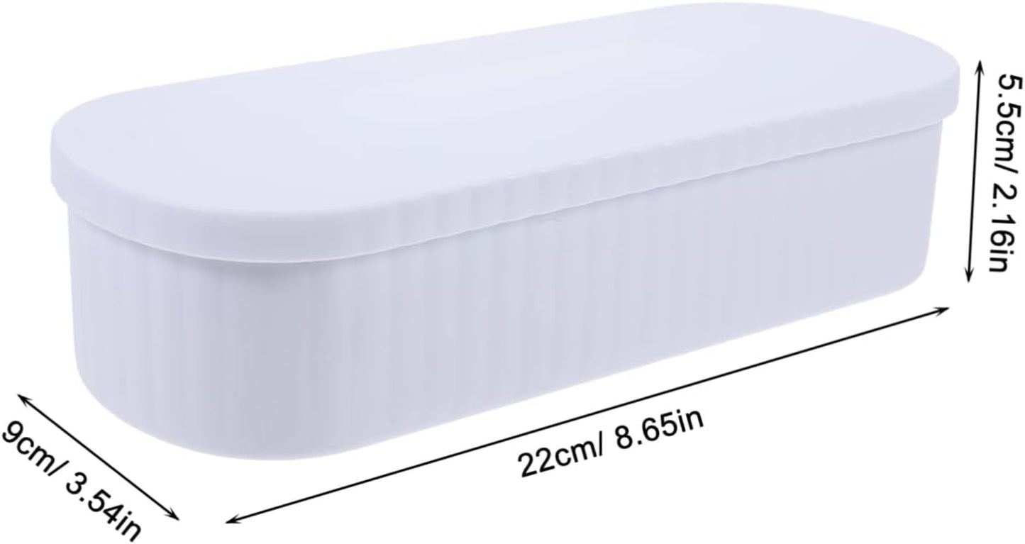 Makeup Brush Cleaner Box Makeup Tools Organizer Brush Holder Drying Rack Safe Material White