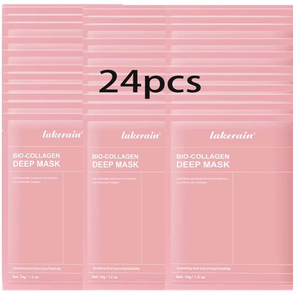 Bio-Collagen Real Deep Mask Supplement Collagen Hydrating Overnight Hydrogel Mask Elasticity Improvement Pore Minimizing Firming