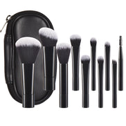 10 Pink Mini Makeup Brush Travel Portable Makeup Tool Makeup Puff - Palm Brush Professional Makeup Tool Set