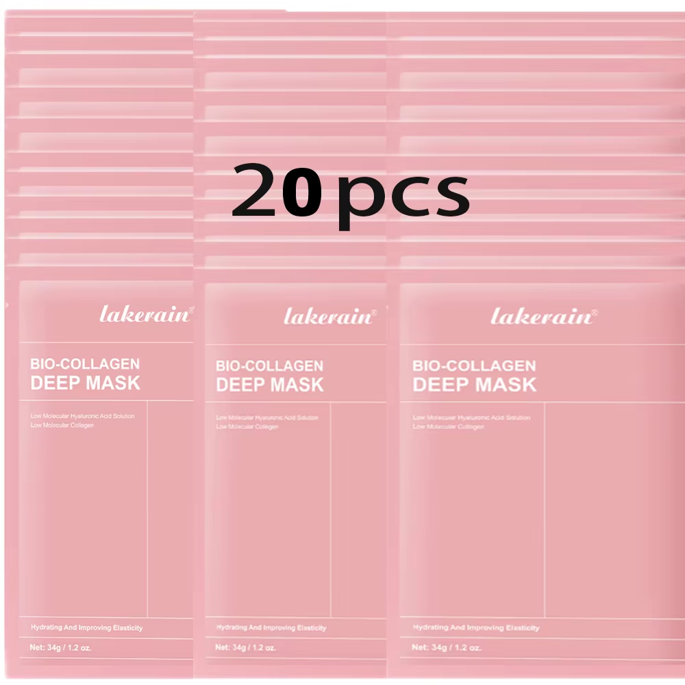 Bio-Collagen Real Deep Mask Supplement Collagen Hydrating Overnight Hydrogel Mask Elasticity Improvement Pore Minimizing Firming