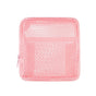 Makeup Brush Case Makeup Brush Holder Travel Waterproof Cosmetic Bag Stand-Up Foldable Makeup Cup with Zipper (Black + Pink)