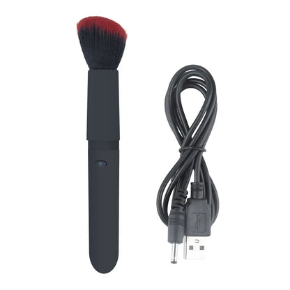 Vibrating Makeup Brush with 10 Vibration Frequencies for Quick Makeup Electric Make up Puff Applicator Cosmetics Brush