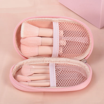 10 Pcs Mini Makeup Brush Travel Portable Makeup Tool Makeup Puff - Palm Brush Professional Makeup Tool Set