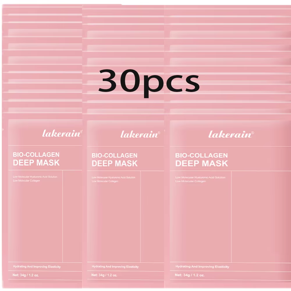 Bio-Collagen Real Deep Mask Supplement Collagen Hydrating Overnight Hydrogel Mask Elasticity Improvement Pore Minimizing Firming