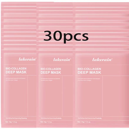 Bio-Collagen Real Deep Mask Supplement Collagen Hydrating Overnight Hydrogel Mask Elasticity Improvement Pore Minimizing Firming