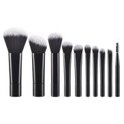10 Pink Mini Makeup Brush Travel Portable Makeup Tool Makeup Puff - Palm Brush Professional Makeup Tool Set