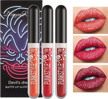 Metal Diamond Liquid Paillettes Rouge À Lèvres Mat Noir Rouge À Lèvres Set Coloré Brillant À Lèvres Rich Pegion Long Lasting Non Stick Cup Waterproof Lip Glaze (B)