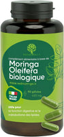 Moringa Bio | La Seule Moringa Biologique Produite En Italie | Véganes Sans Additifs | Super Antioxydant Riche En Vitamines Et Protéines Végétales | Haute Qualité  | 90 Gélules